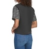 image:imageKarl Lagerfeld Womens Cropped Tweed Detail TopBlack