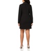 image:imageKarl Lagerfeld Womens Embellished Trim Long Sleeve Split Cuff Blazer DressBlack