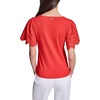 image:imageKarl Lagerfeld Womens Eyelet Sleeves Dainty BlouseApple