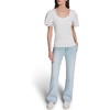 image:imageKarl Lagerfeld Womens Eyelet Sleeves Dainty BlouseSoft White