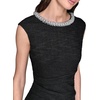 image:imageKarl Lagerfeld Womens Flare Skirt Sleeveless Stretch DressBlack