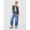 image:imageKarl Lagerfeld Womens Floral Detail Iconic Cardigan SweaterBlackSoft White