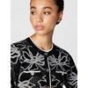 image:imageKarl Lagerfeld Womens Floral Detail Iconic Cardigan SweaterBlackSoft White