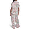 image:imageKarl Lagerfeld Womens Floral Print Camp ShirtSoft WhitePink Carnation Multi