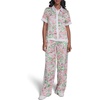 image:imageKarl Lagerfeld Womens Floral Print Camp ShirtSoft WhitePink Carnation Multi