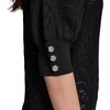 image:imageKarl Lagerfeld Womens Flower Detail VNeck SweaterBlack