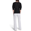 image:imageKarl Lagerfeld Womens Flower Detail VNeck SweaterBlack