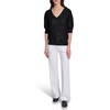 image:imageKarl Lagerfeld Womens Flower Detail VNeck SweaterBlack