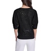 image:imageKarl Lagerfeld Womens Flower Detail VNeck SweaterBlack