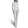 image:imageKarl Lagerfeld Womens Flower Detail VNeck SweaterSoft White