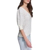 image:imageKarl Lagerfeld Womens Flower Detail VNeck SweaterSoft White