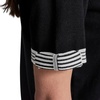 image:imageKarl Lagerfeld Womens Johnny Collar VNeck Rosette Button SweaterBlackSoft White