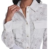 image:imageKarl Lagerfeld Womens Karl Motif Eyelet Button DownSoft White