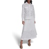 image:imageKarl Lagerfeld Womens Karl Motif Eyelet Button DownSoft White