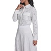 image:imageKarl Lagerfeld Womens Karl Motif Eyelet Button DownSoft White