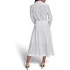image:imageKarl Lagerfeld Womens Karl Motif Eyelet Button DownSoft White