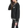 image:imageKarl Lagerfeld Womens Karl and Choupette Patches Iconic Varsity BlouseBlack