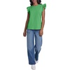 image:imageKarl Lagerfeld Womens Layering Essential Ruffle Sleeve BlouseGarden Green