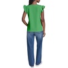 image:imageKarl Lagerfeld Womens Layering Essential Ruffle Sleeve BlouseGarden Green