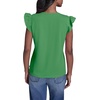 image:imageKarl Lagerfeld Womens Layering Essential Ruffle Sleeve BlouseGarden Green