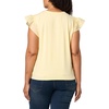 image:imageKarl Lagerfeld Womens Layering Essential Ruffle Sleeve BlousePana Cotta