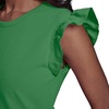 image:imageKarl Lagerfeld Womens Layering Essential Ruffle Sleeve BlousePink Carnation