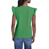 image:imageKarl Lagerfeld Womens Layering Essential Ruffle Sleeve BlousePink Carnation