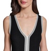 image:imageKarl Lagerfeld Womens Layering Piece VNeck Black and White SweaterBlackSoft White