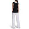 image:imageKarl Lagerfeld Womens Layering Piece VNeck Black and White SweaterBlackSoft White