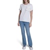 image:imageKarl Lagerfeld Womens Lightweight Layering Essential Blouse with Flower DetailSoft White