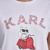 image:imageKarl Lagerfeld Womens Logo Choupette on Moped TShirtWhite