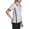 image:imageKarl Lagerfeld Womens Logo Collared Neck Polo SweaterBisqueBlack
