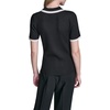 image:imageKarl Lagerfeld Womens Logo Collared Neck Polo SweaterBlackBisque