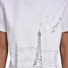 image:imageKarl Lagerfeld Womens Logo Paris City Theme Whimsical TShirtWhite