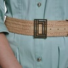 image:imageKarl Lagerfeld Womens Long Sleeve Collared Button Down Belted DressFresh Mint
