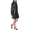 image:imageKarl Lagerfeld Womens Long Sleeve Collared DRing Belt DressBlack