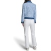 image:imageKarl Lagerfeld Womens Long Sleeve Collared Denim Tweed JacketLight Blue Multi