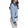 image:imageKarl Lagerfeld Womens Long Sleeve Collared Denim Tweed JacketLight Blue Multi