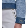 image:imageKarl Lagerfeld Womens Long Sleeve Collared Denim Tweed JacketLight Blue Multi