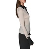 image:imageKarl Lagerfeld Womens Long Sleeve Collared Flared Sleeves Gold Buttons SweaterBirchBlack