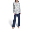image:imageKarl Lagerfeld Womens Long Sleeve Collared Neck All Over Print Button DownSoft White Multi
