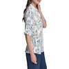 image:imageKarl Lagerfeld Womens Long Sleeve Collared Neck All Over Print Button DownSoft White Multi