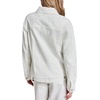 image:imageKarl Lagerfeld Womens Long Sleeve Collared Neck Bow Jacquard Denim JacketWhite Denim