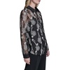 image:imageKarl Lagerfeld Womens Long Sleeve Collared Whimsical All Over Floral Lace Button DownBlackBisque
