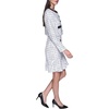 image:imageKarl Lagerfeld Womens Long Sleeve Contrast Grid Cropped Two Pockets Tweed JacketSoft White Black
