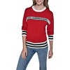image:imageKarl Lagerfeld Womens Long Sleeve Crew Neck Logo SweaterAdmiral Red
