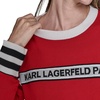 image:imageKarl Lagerfeld Womens Long Sleeve Crew Neck Logo SweaterAdmiral Red