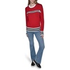 image:imageKarl Lagerfeld Womens Long Sleeve Crew Neck Logo SweaterAdmiral Red