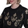 image:imageKarl Lagerfeld Womens Long Sleeve Crewneck Patterned Essential SweaterBlack