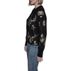 image:imageKarl Lagerfeld Womens Long Sleeve Crewneck Patterned Essential SweaterBlack